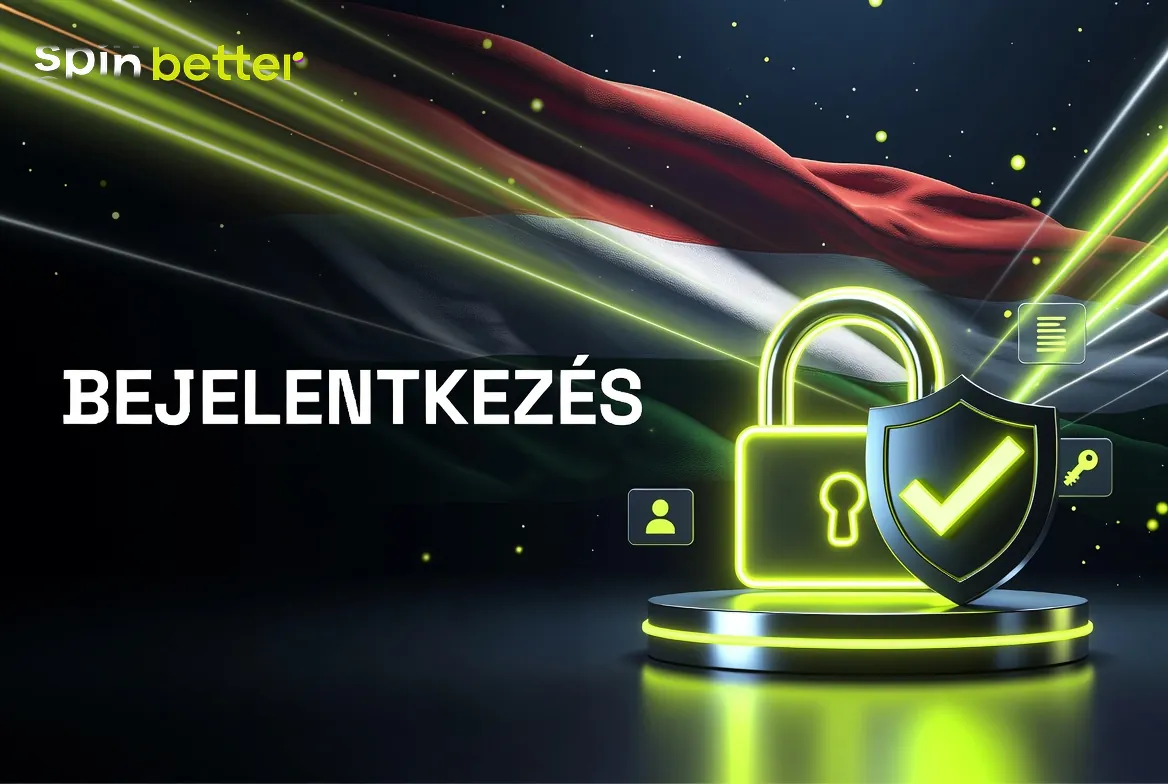 SpinBetter belépés képernyője e-mailes és telefonos azonosítással