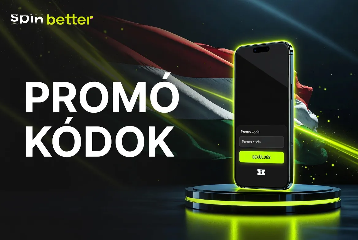 SpinBetter promo code mező a SPINNOW kóddal a számlanyitásnál